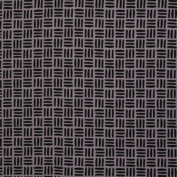 French Terry Sommersweat Wabi Grid Pinselstriche in Flieder